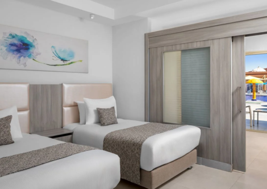 Family Sliding Door Pool View Room 1